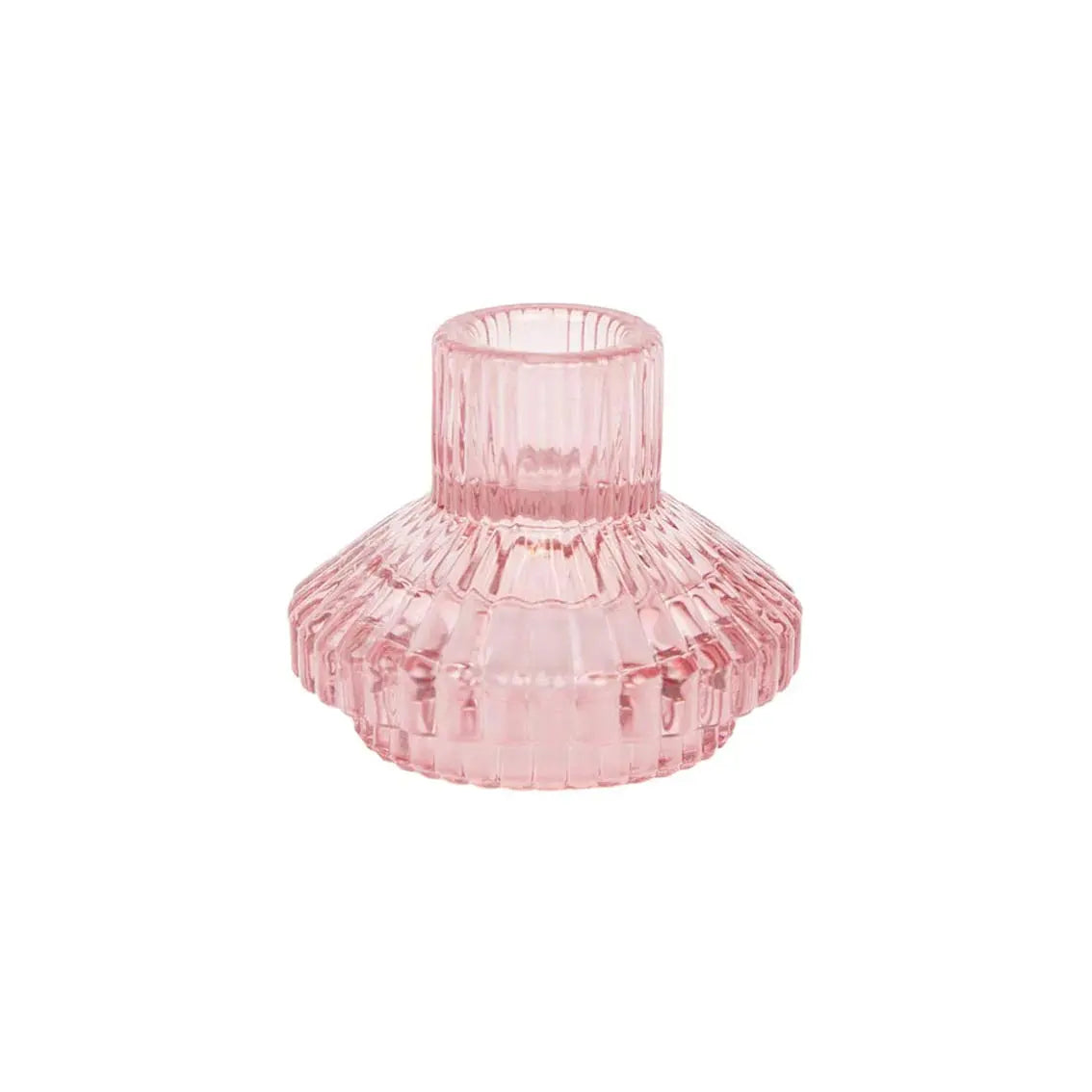 Midnight Forest Pink Glass Candle Holder Talking Tables