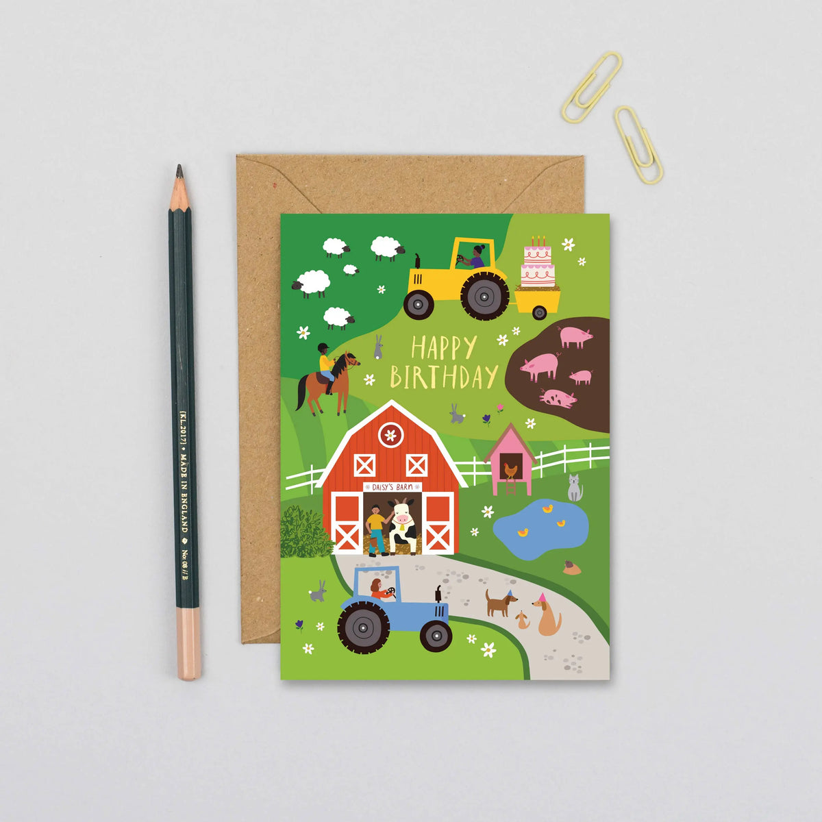 Mifkins - Farm Birthday Card Mifkins