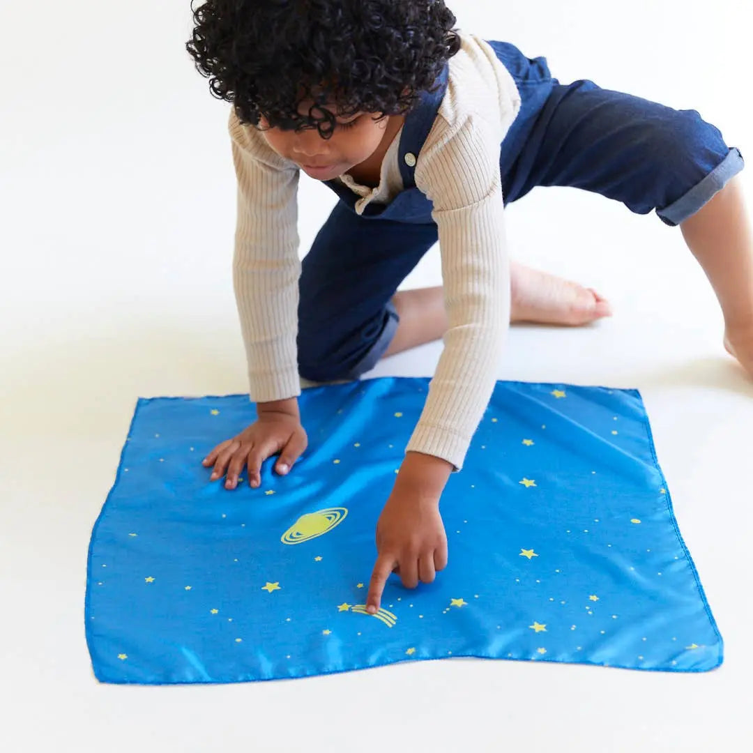 Mini Enchanted Playsilks - 100% Silk Natural, Waldorf Toys: Rainbow Sarah’s Silks