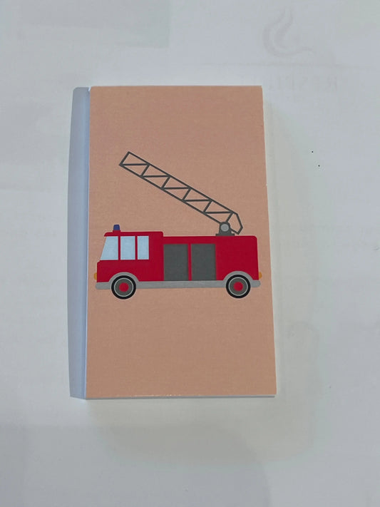 Mini Firefighter truck Notebook My Little Day
