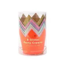 Mini Glitter Party Crowns (x 8) Meri Meri