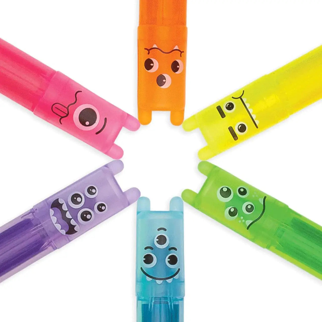 Mini Monster Scented Highlighters. PRICE PER PACK OF 6 pens. OOLY