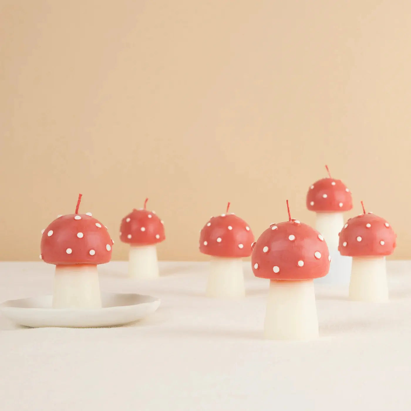 Mini Mushroom Candles (x 6) Meri Meri