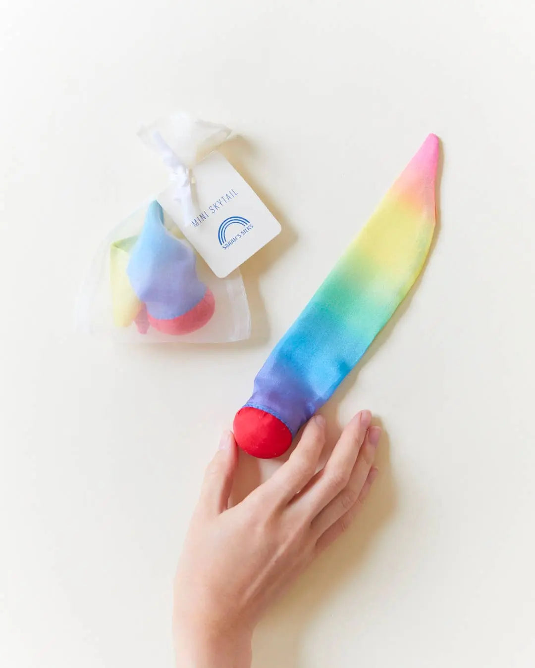 Mini Skytails - soft, silk throwing toy: Ocean Sarah’s Silks