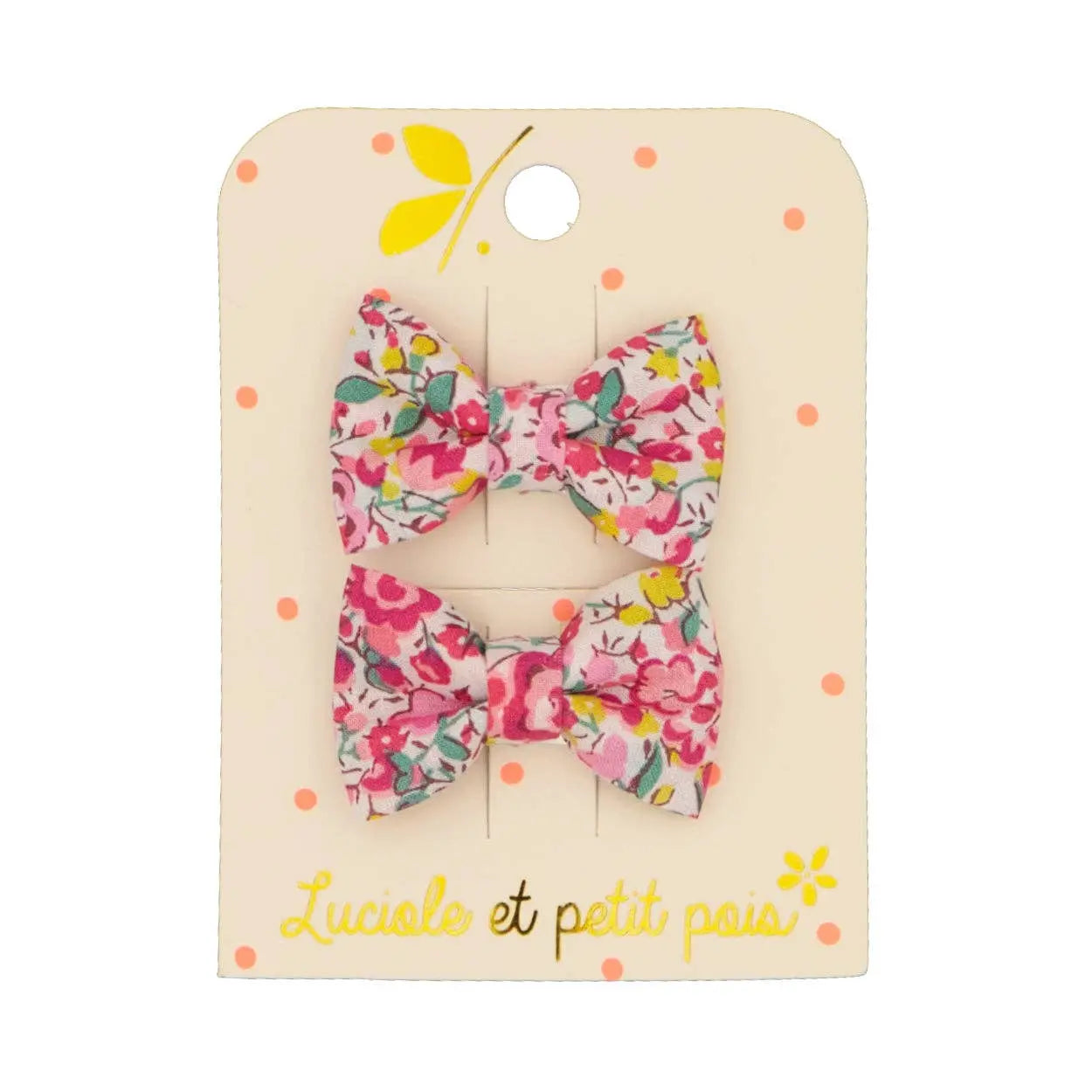 Mini butterfly hair clips - Liberty Betsy Emma & Georgina Luciole et Petit Pois