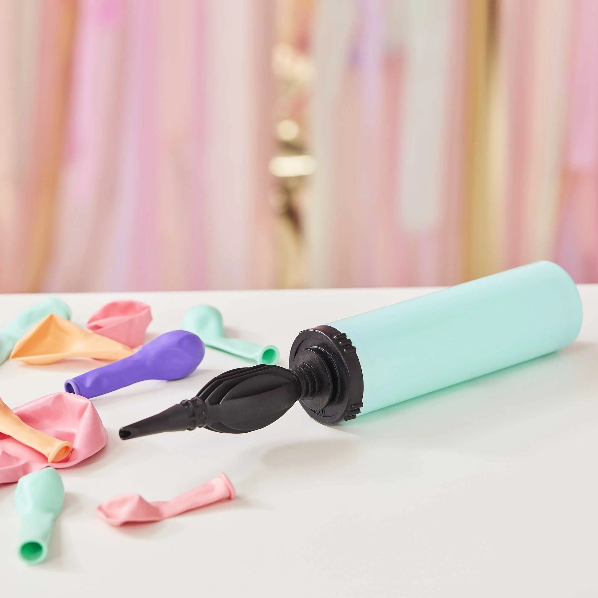 Mint Balloon Pump Partydeco