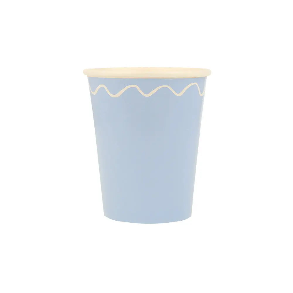 Mixed Wavy Line Cups (x 8) Meri Meri