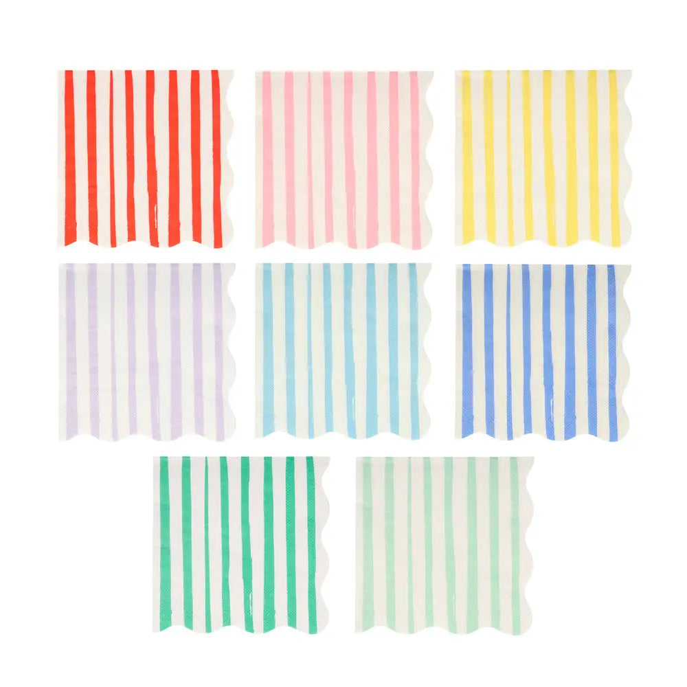 Mixed stripe napkins S Meri Meri