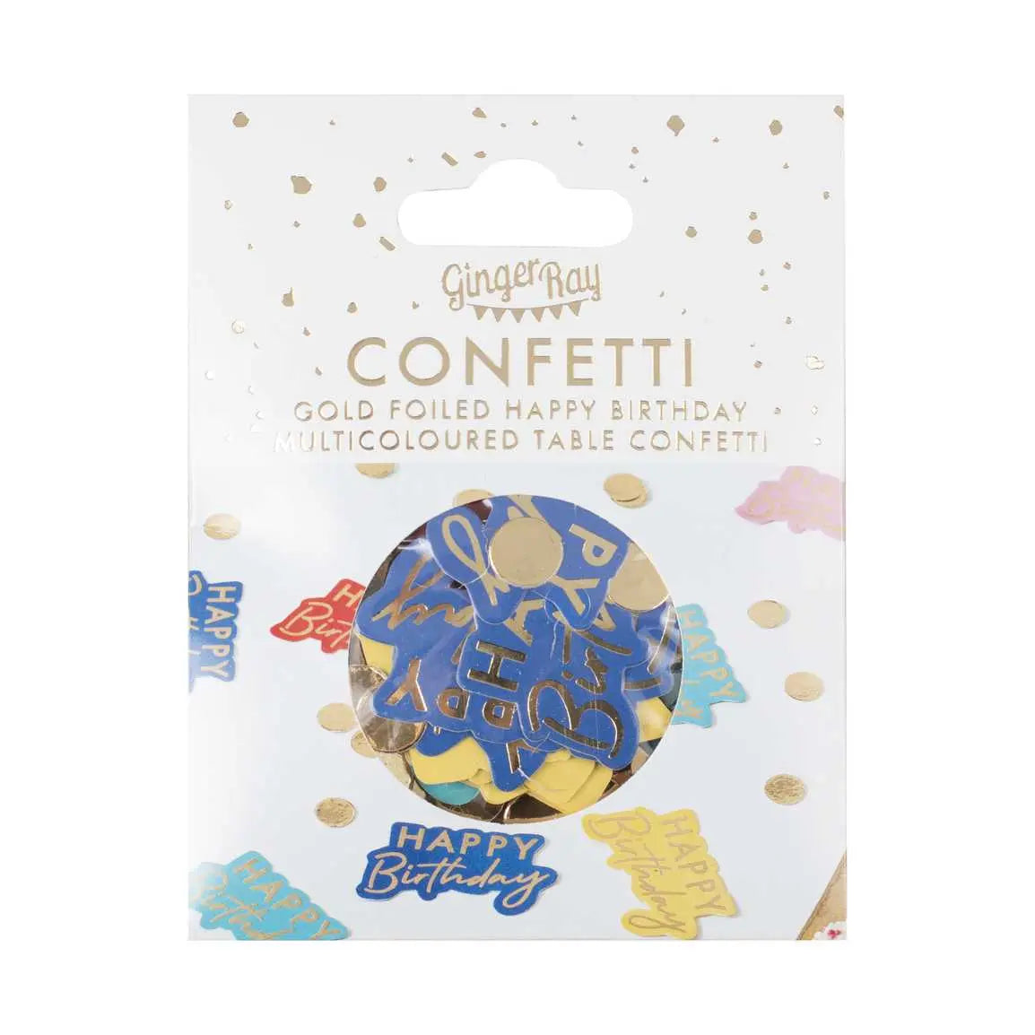 Multi-Coloured Happy Birthday Table Confetti Ginger Ray
