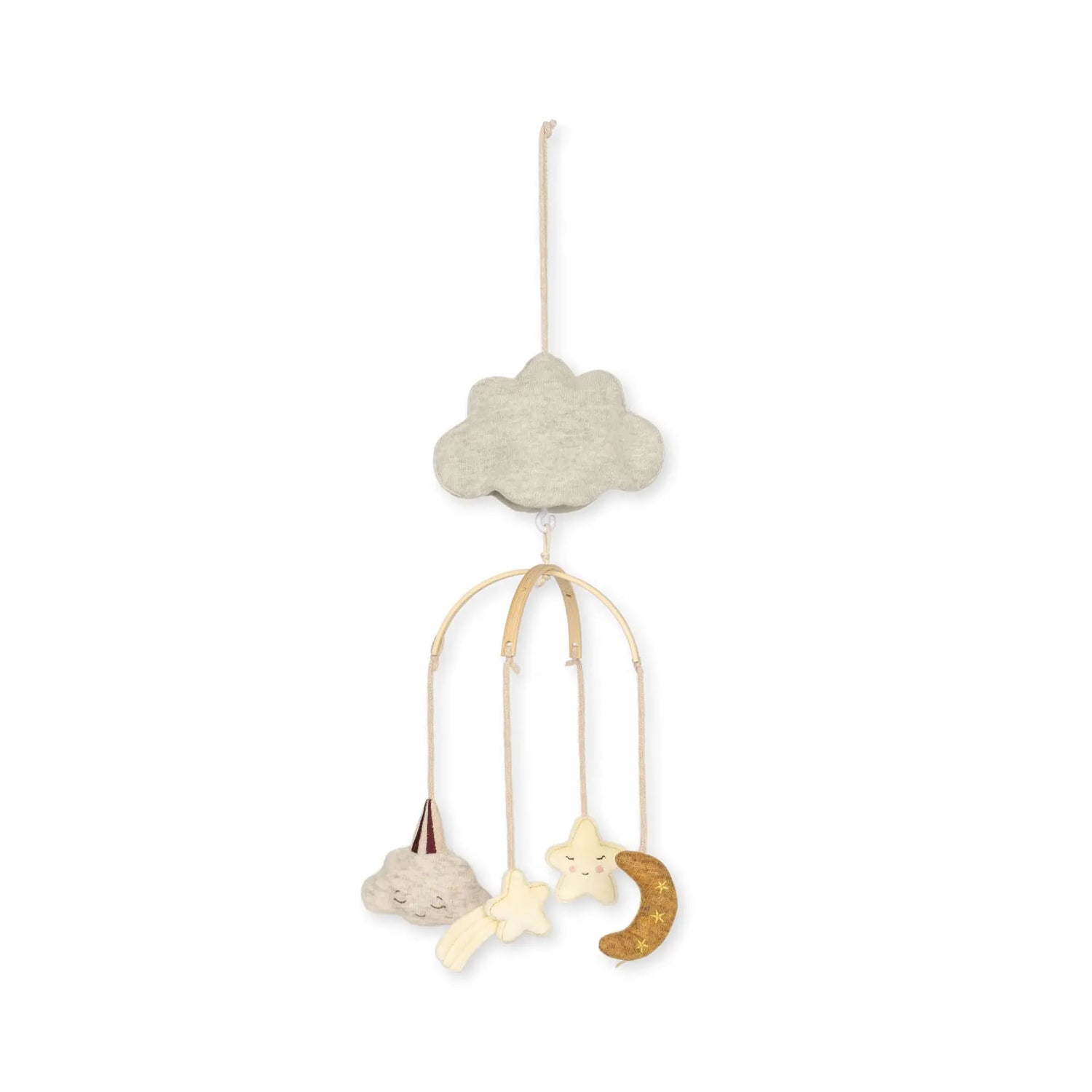 Music mobile  moon and star - sea mist Konges Slojd