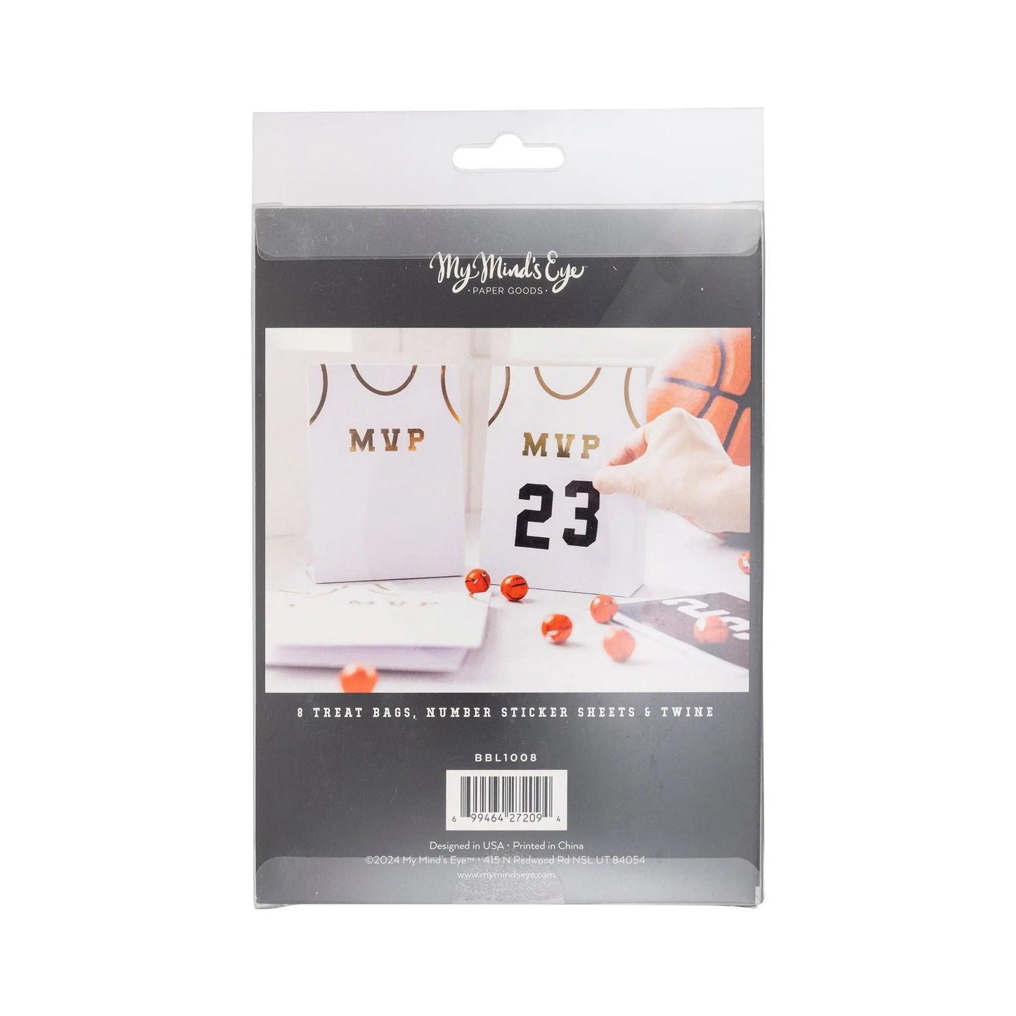 My Mind’s Eye - BBL1008 - Basketball Treat Bags My Mind’s Eye