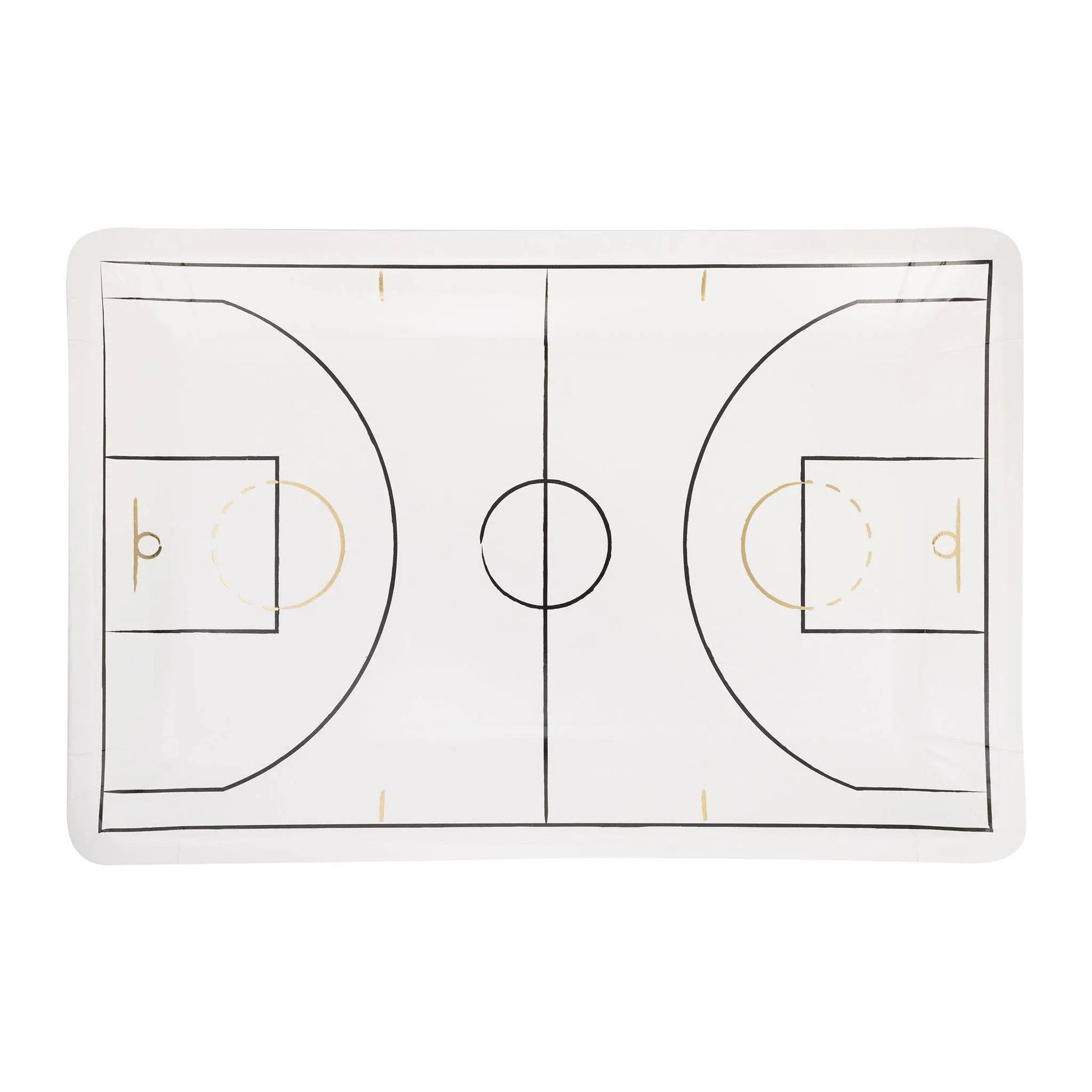 My Mind’s Eye - BBL1041 - Basketball Court Plate My Mind’s Eye