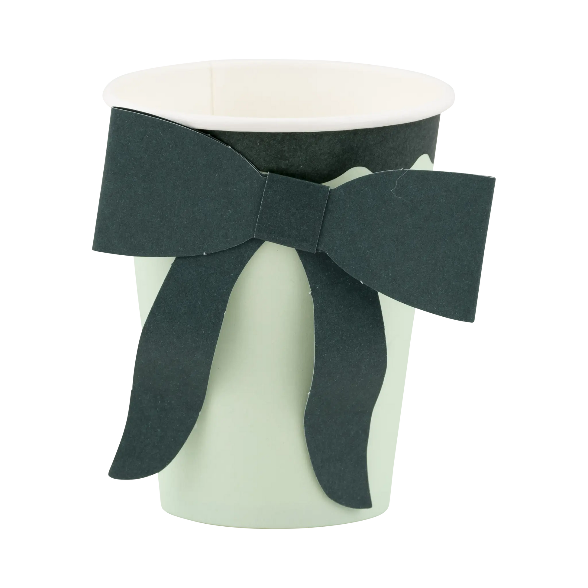 My Mind’s Eye - BOW1108 - Mint and Green Bow Paper Cups My Mind’s Eye