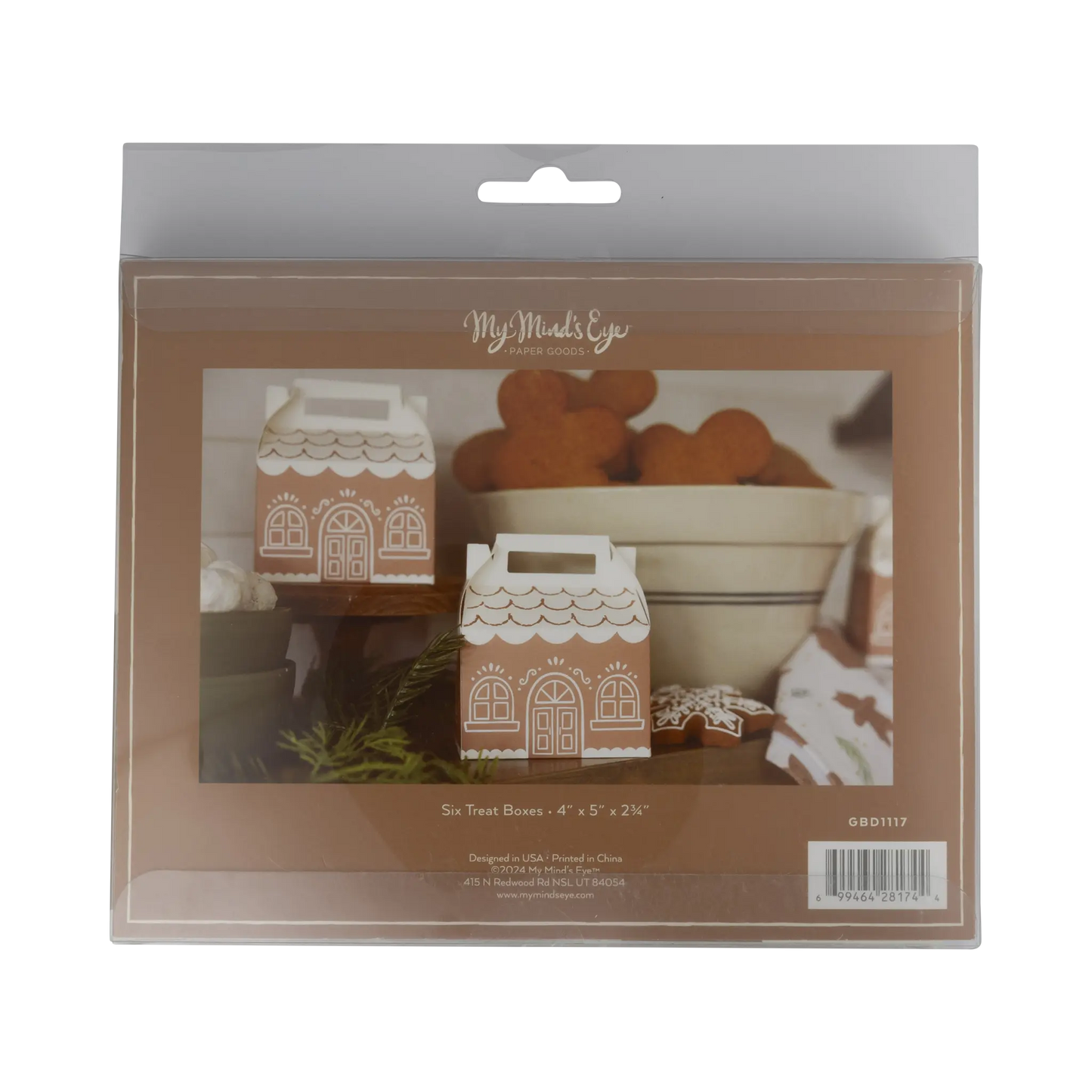 My Mind’s Eye - GBD1117 - Gingerbread House Gable Treat Boxes My Mind’s Eye