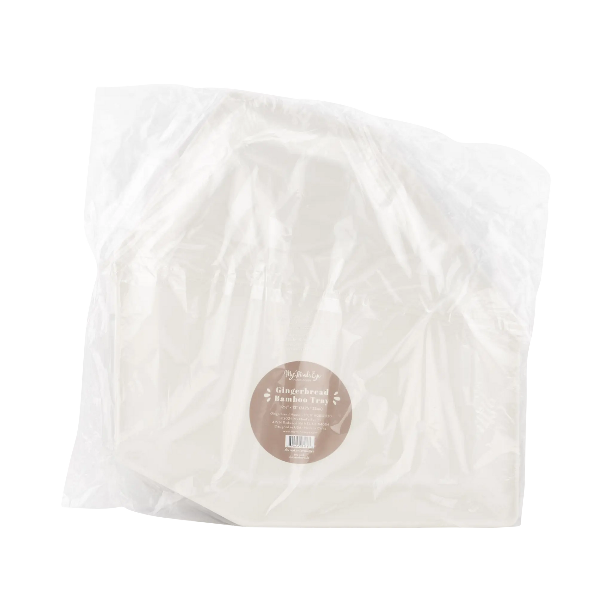 My Mind’s Eye - GBD1130 - Gingerbread House Bamboo Tray My Mind’s Eye
