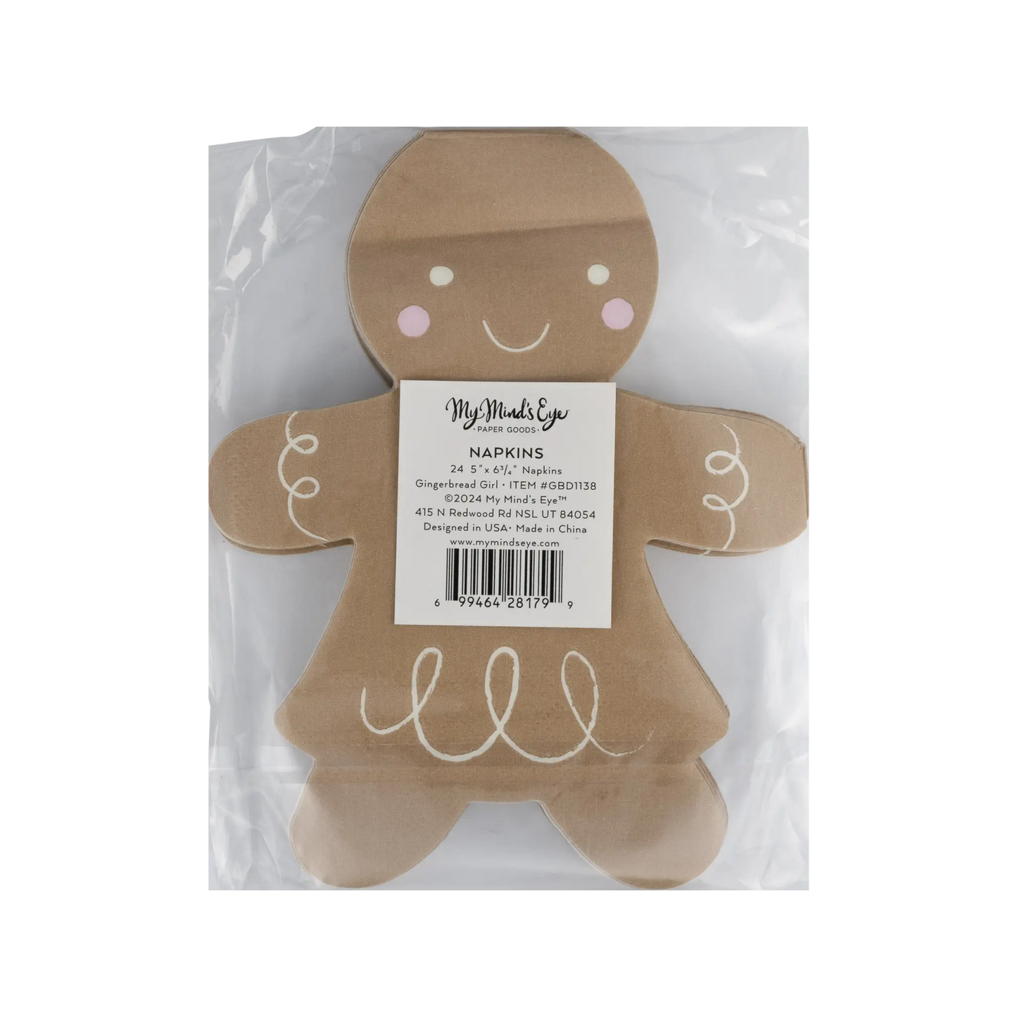 My Mind’s Eye - GBD1138 - Gingerbread Girl 5x6 Napkin My Mind’s Eye