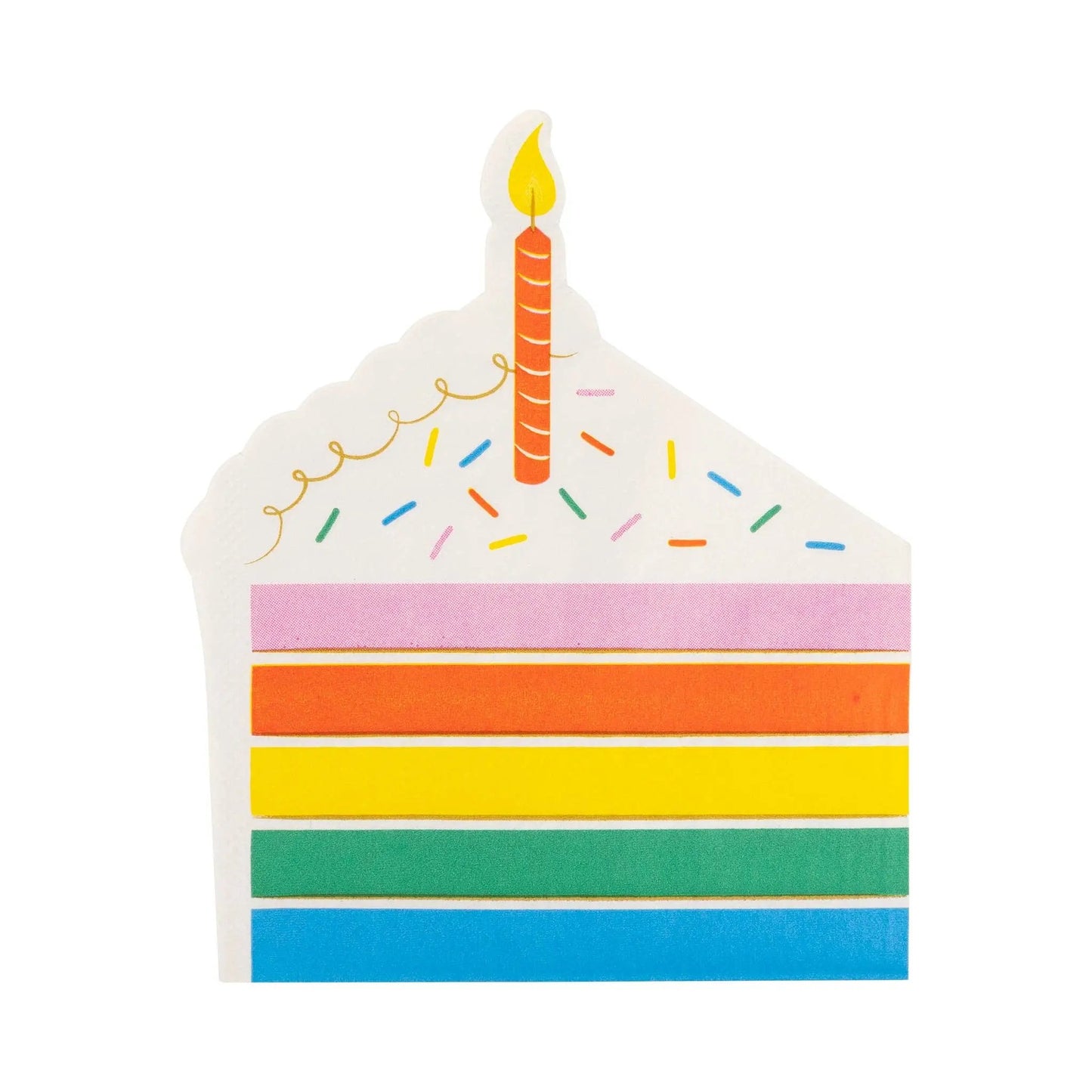 My Mind’s Eye - HBD1137 - Cake Shaped Dinner Napkin My Mind’s Eye