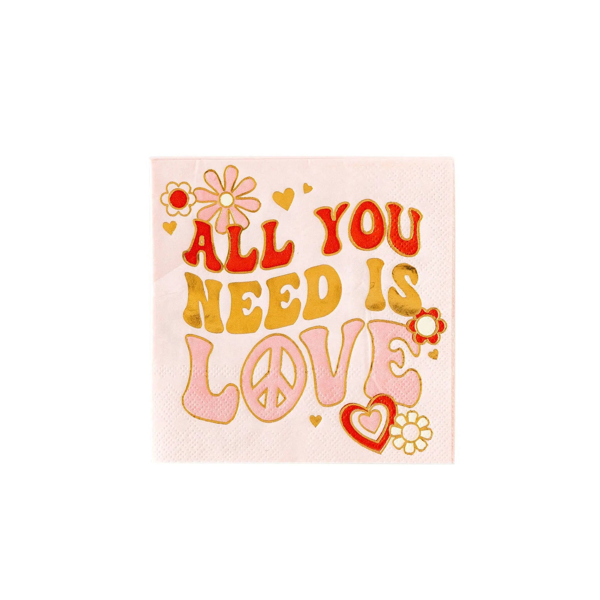 My Mind’s Eye - LUV1039 - Occasions by Shakira - All you Need is Love Napkin My Mind’s Eye