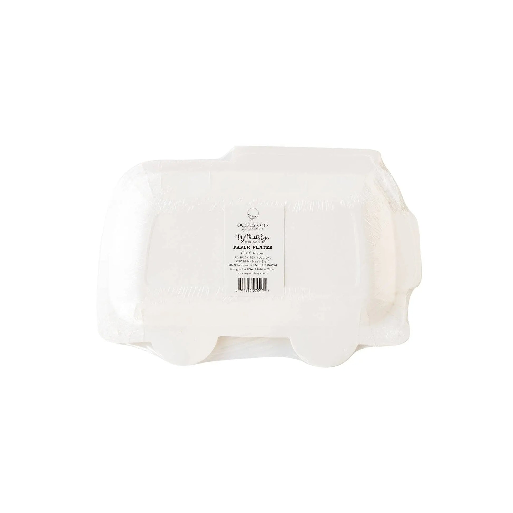 My Mind’s Eye - LUV1040 - Occasions by Shakira - Luv Bus Paper Plate My Mind’s Eye