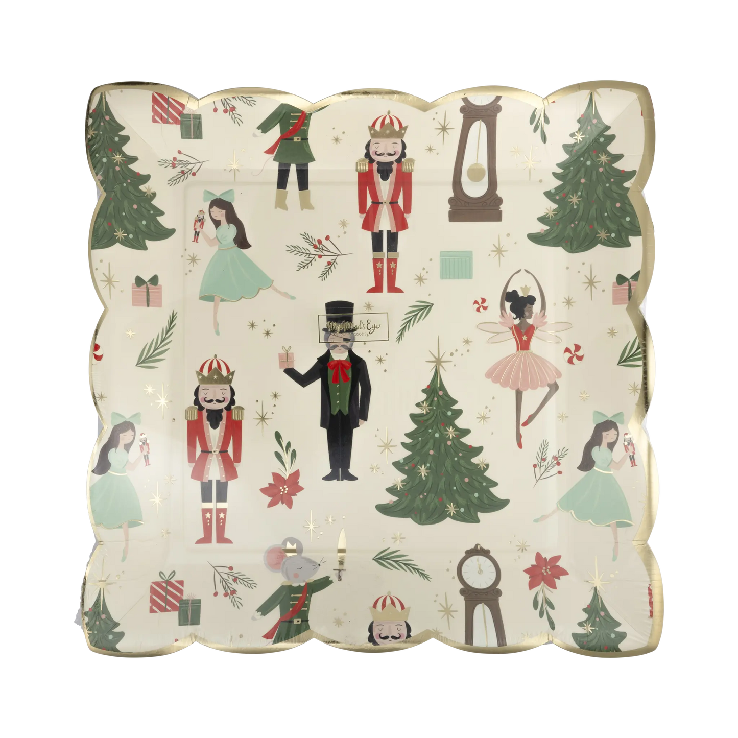 My Mind’s Eye - NUT1140 - Nutcracker Pattern 9" Plate My Mind’s Eye