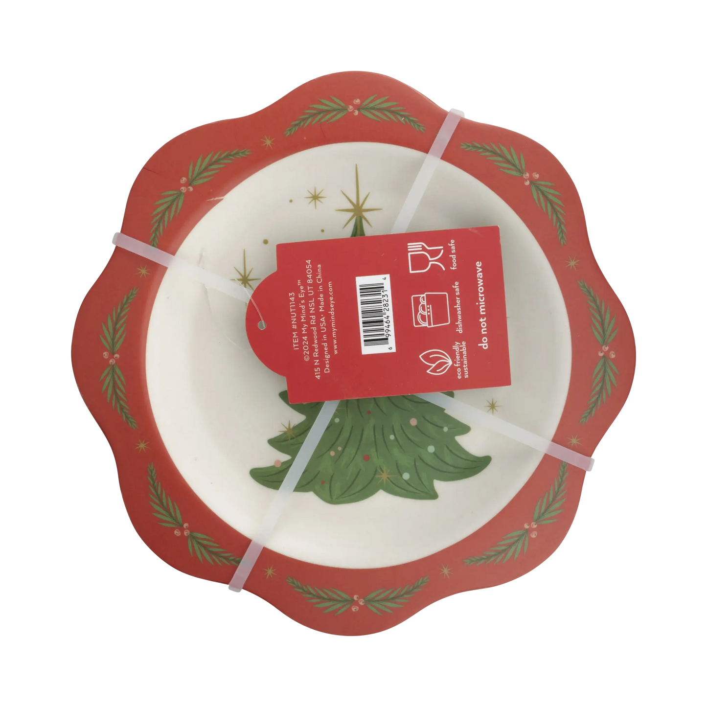 My Mind’s Eye - NUT1143 - Nutcracker Bamboo 9" Plate Set My Mind’s Eye