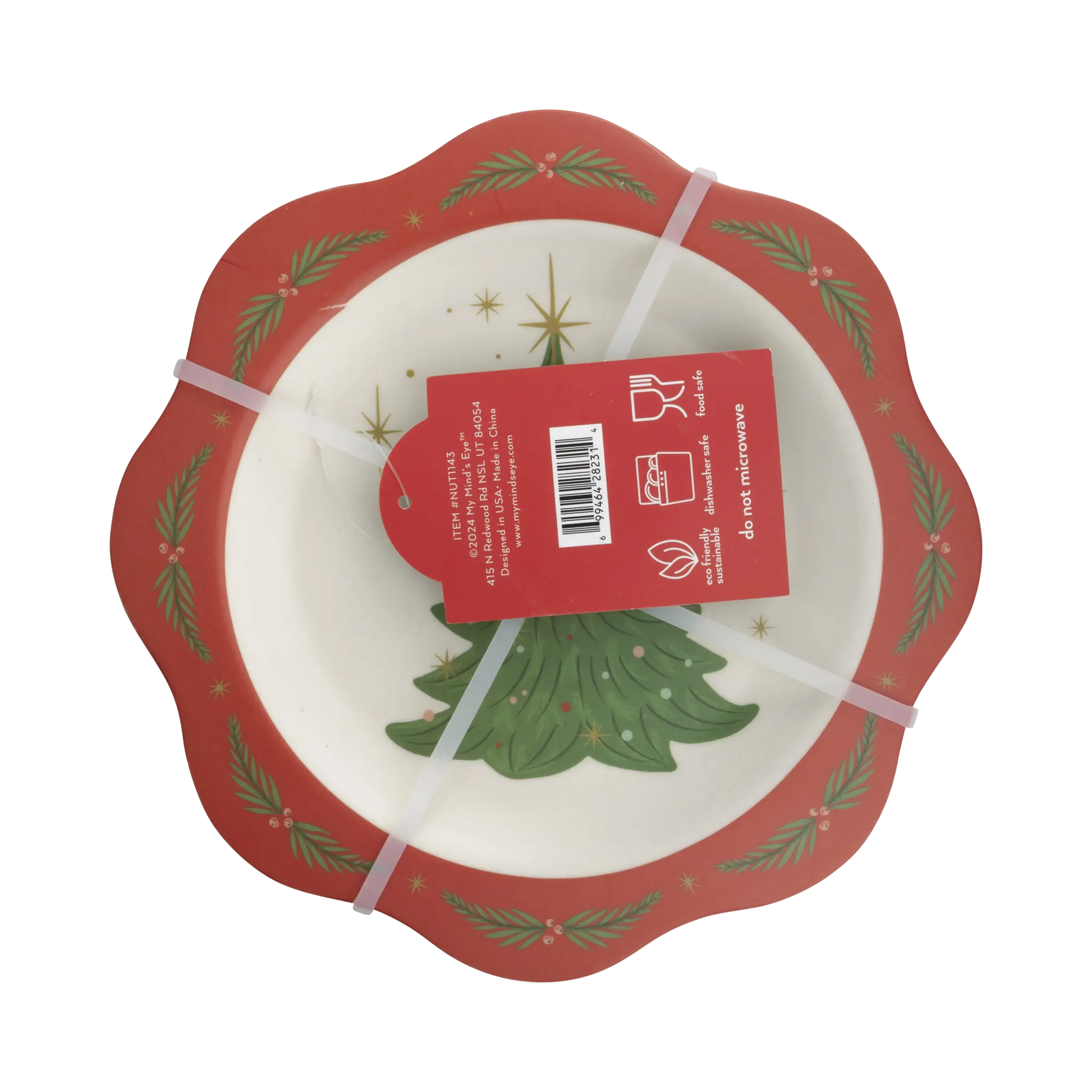 My Mind’s Eye - NUT1143 - Nutcracker Bamboo 9" Plate Set My Mind’s Eye