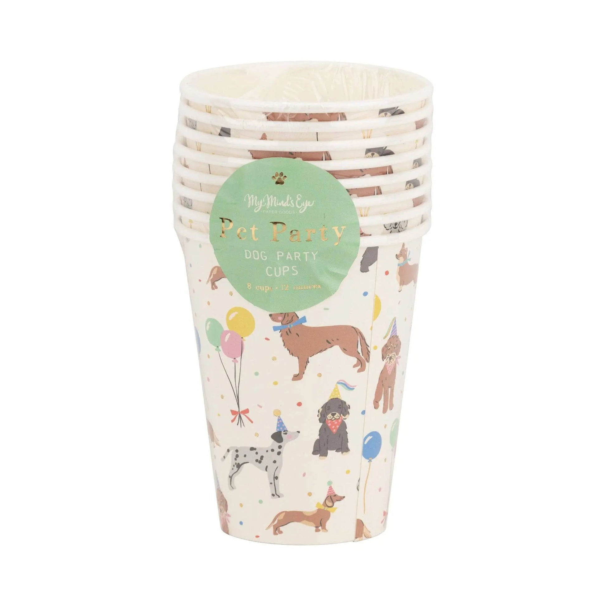 My Mind’s Eye - PET1111 - Dog Party Cup - 12 oz My Mind’s Eye