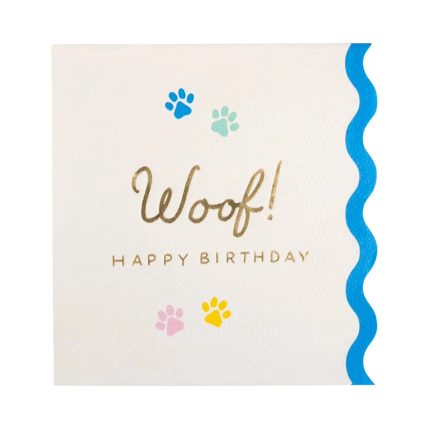 My Mind’s Eye - PET1139 - Woof Paw Print Cocktail Napkins My Mind’s Eye