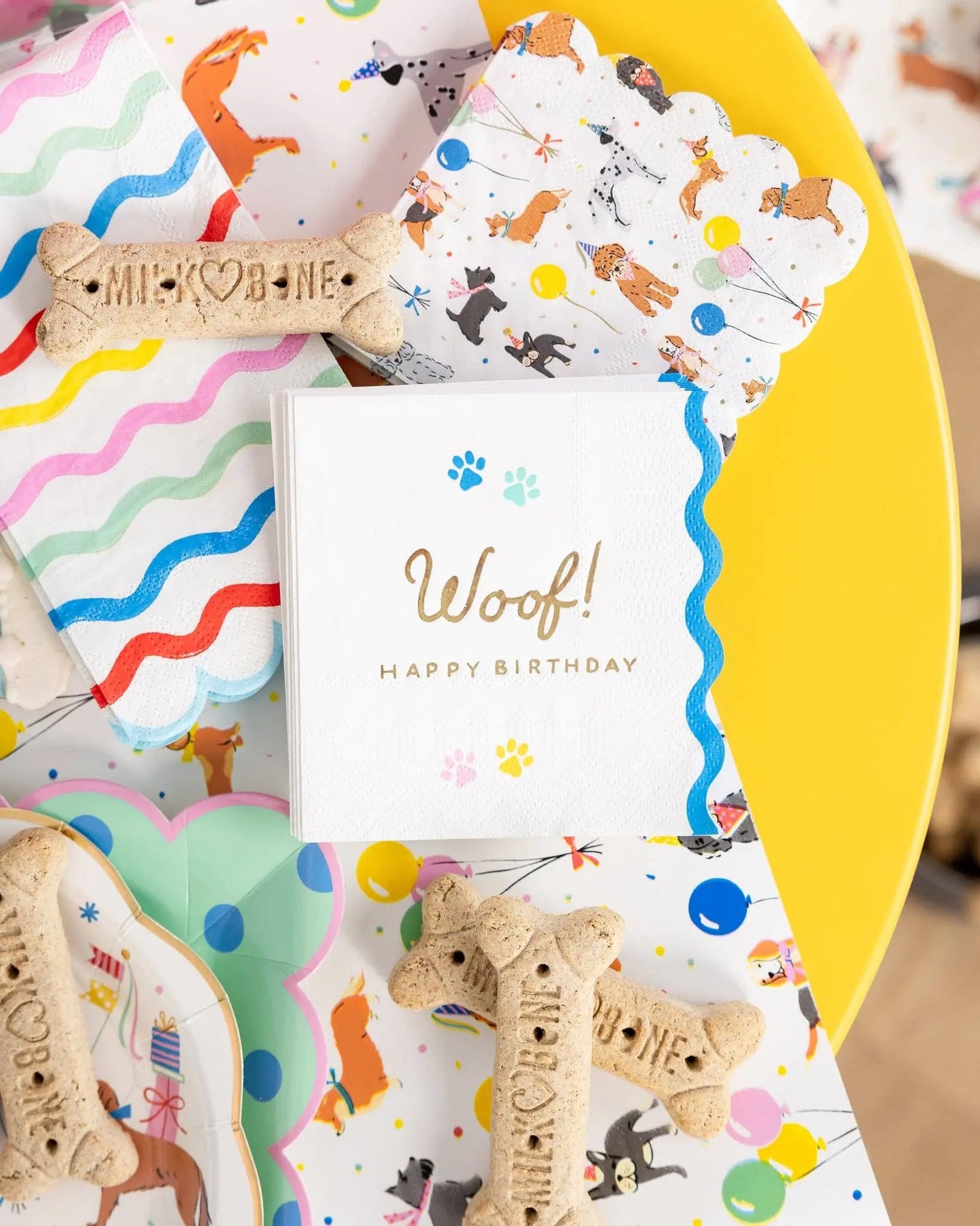 My Mind’s Eye - PET1139 - Woof Paw Print Cocktail Napkins My Mind’s Eye