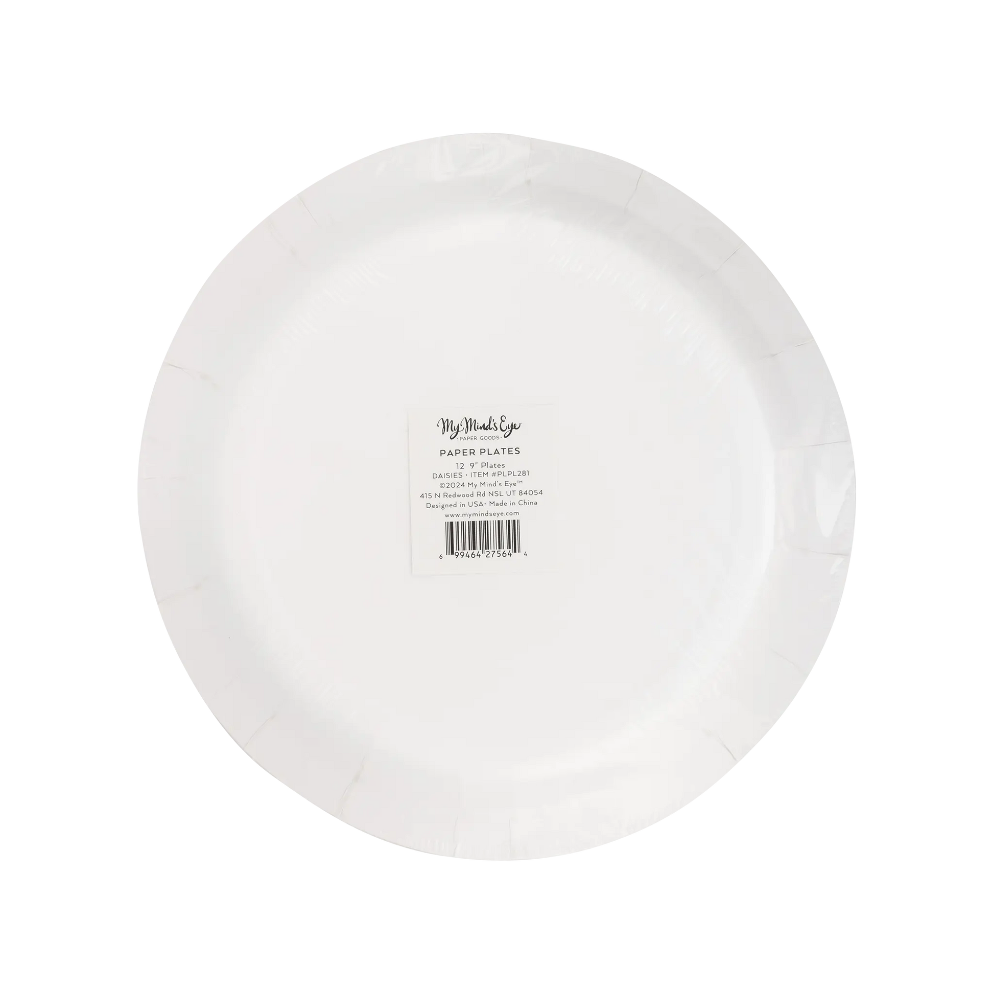 My Mind’s Eye - PLPL281 - Daisies Paper Plate My Mind’s Eye