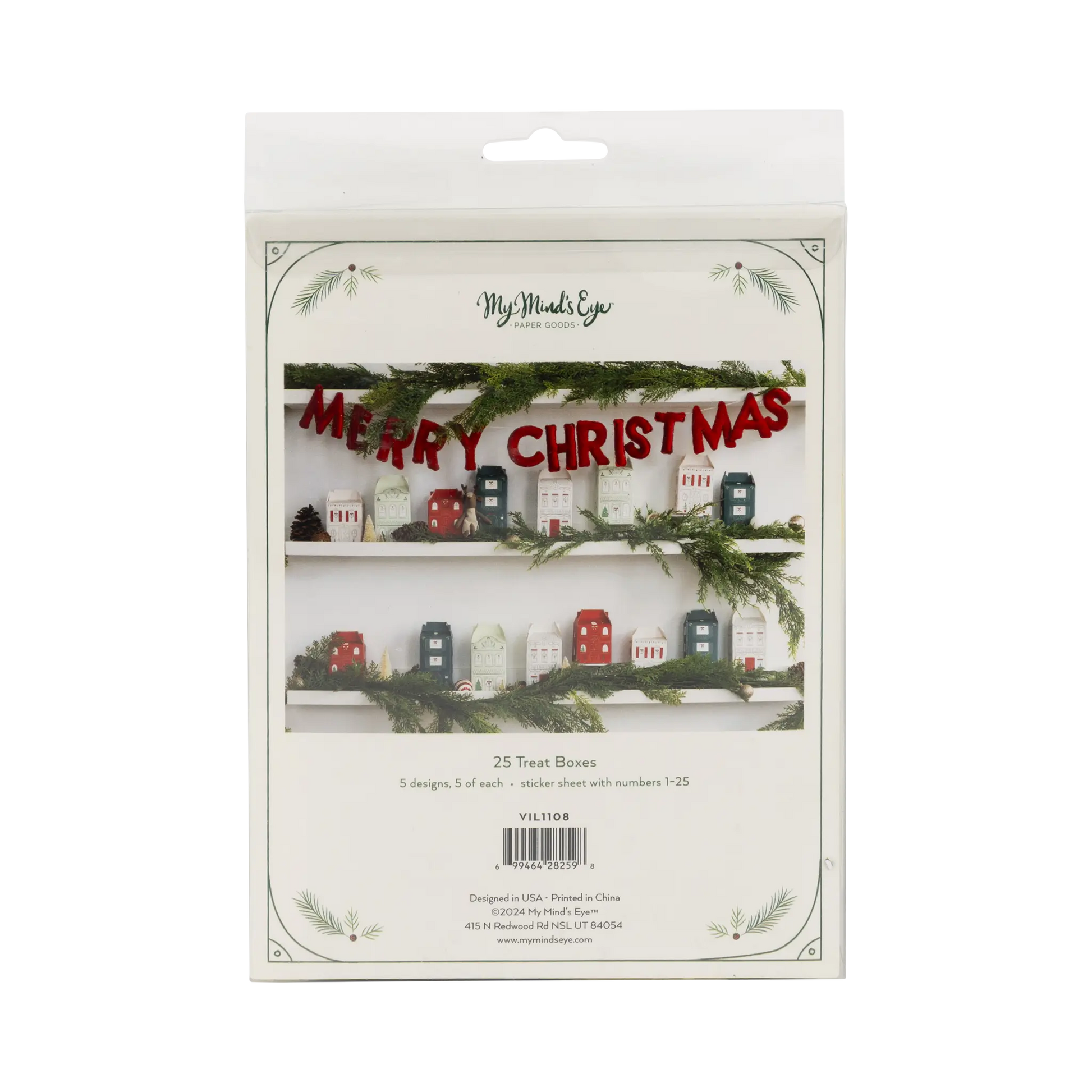 My Mind’s Eye - VIL1108 -  Christmas Village Treat Boxes My Mind’s Eye