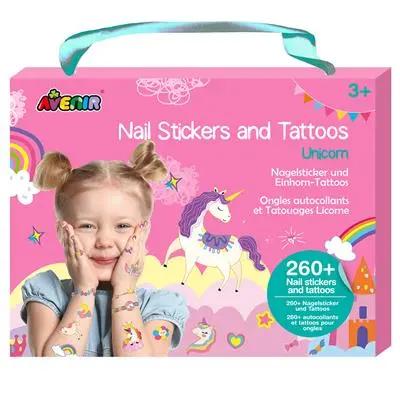 Nail Stickers & Tattoos - Unicorn Avenir