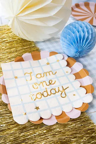 Napkins I am one today Teddy Bear Partydeco