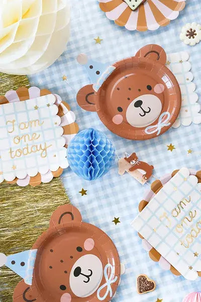 Napkins I am one today Teddy Bear Partydeco