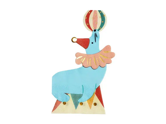 Napkins Seal, 11 x 17 cm, mix Partydeco