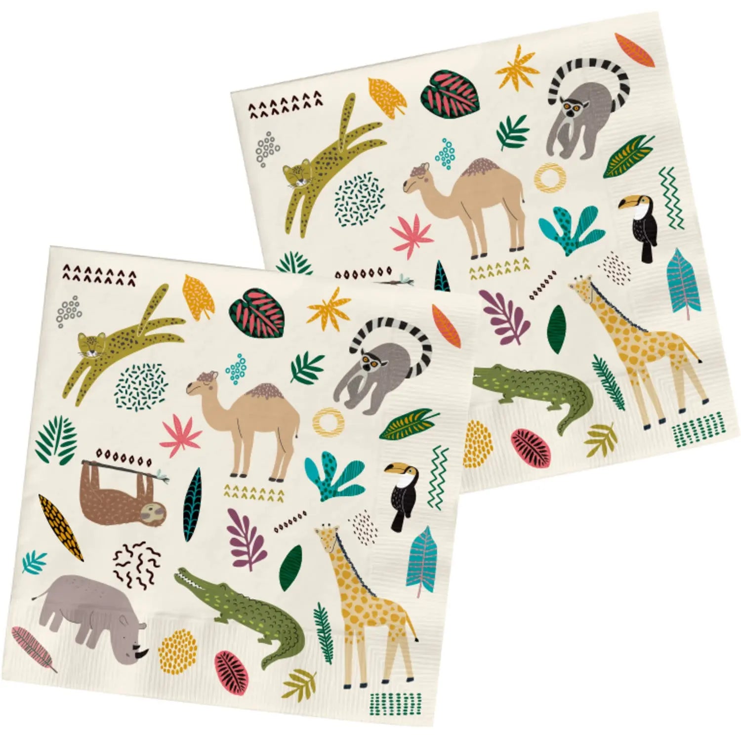Napkins Zoo Party 33x33cm - 20 pieces Folat