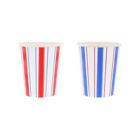 Nautical striped cups Meri Meri