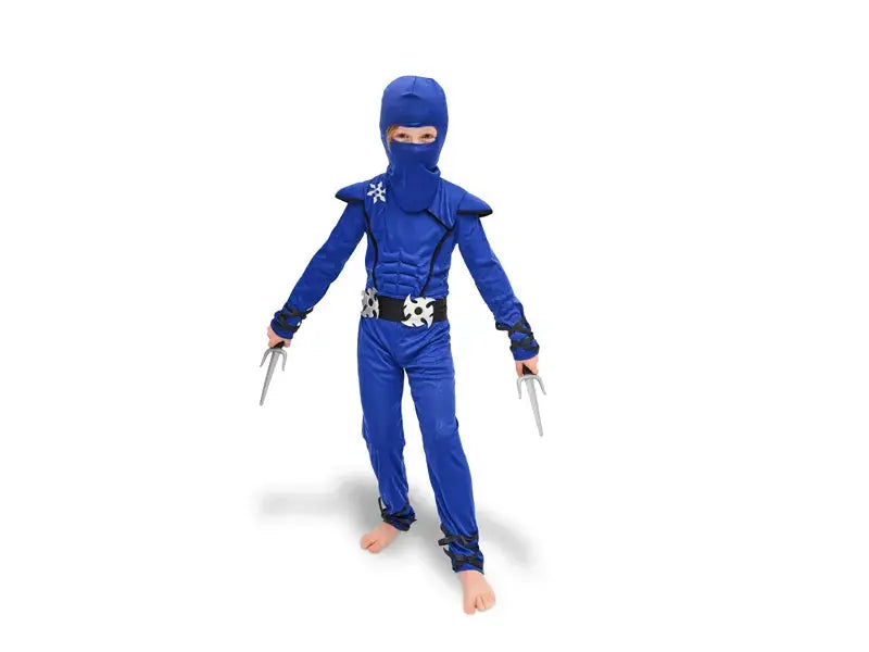 Ninja costume - Blue Partydeco