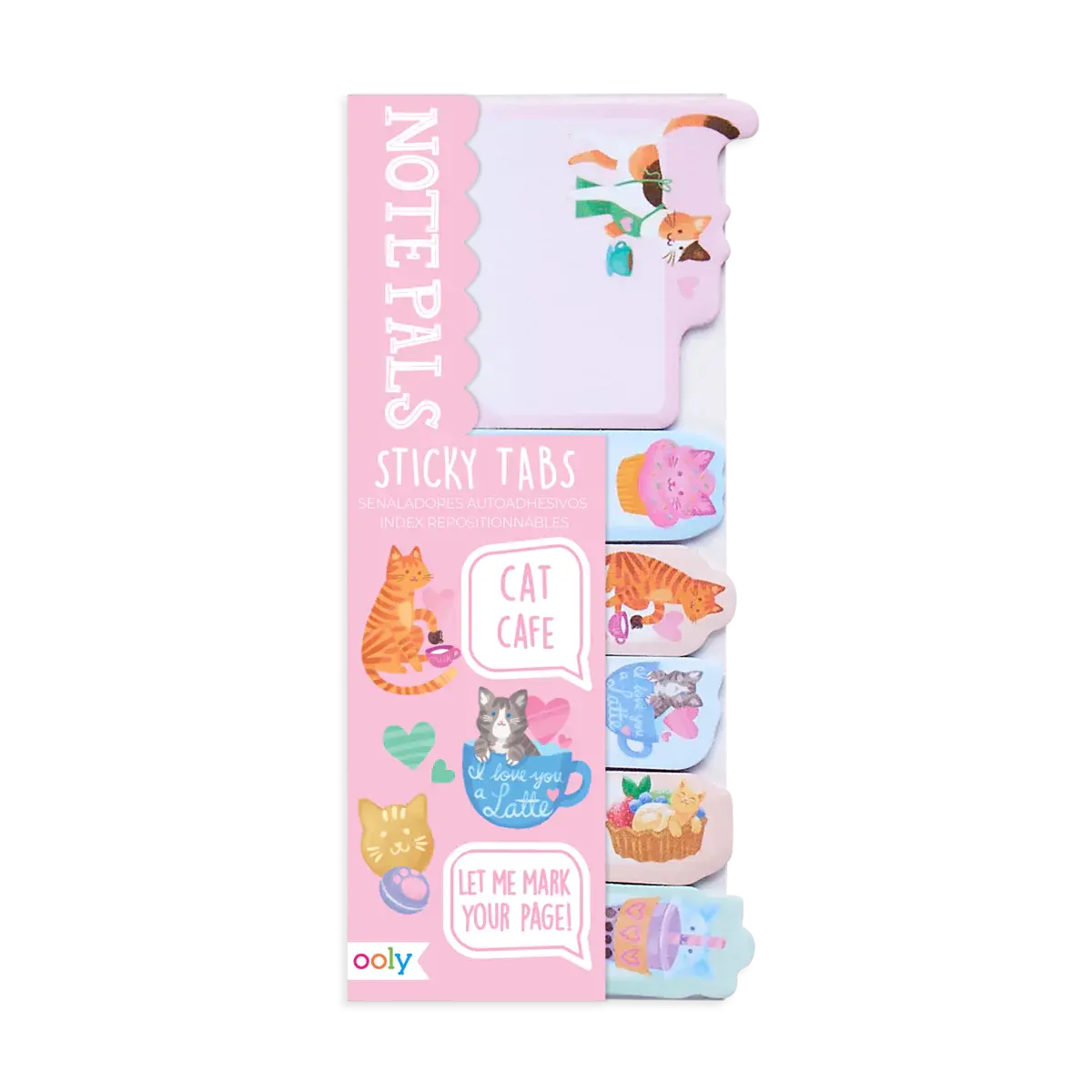 Note Pals Sticky Tabs –  Cat cafe OOLY