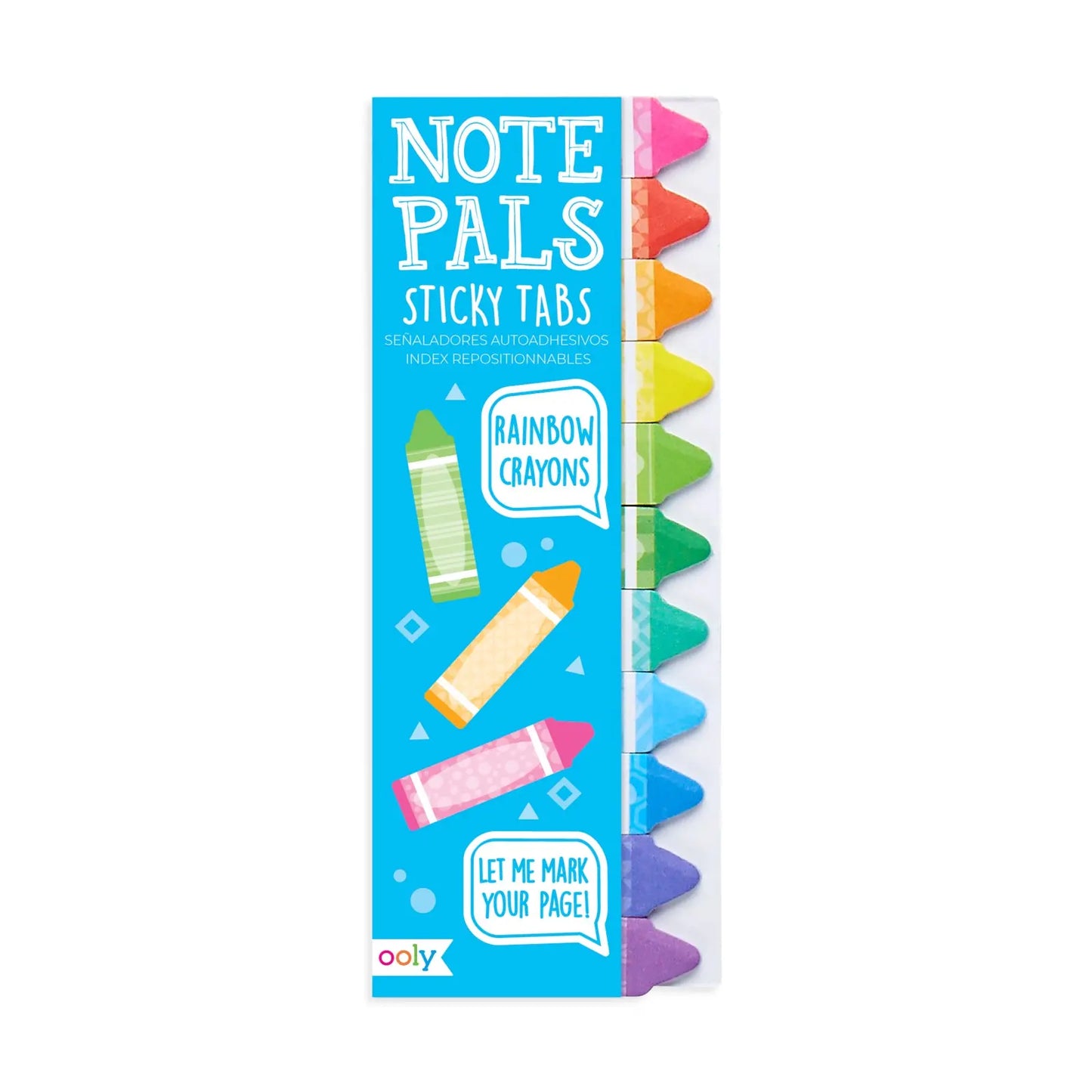 Note Pals Sticky Tabs – Rainbow Crayons OOLY