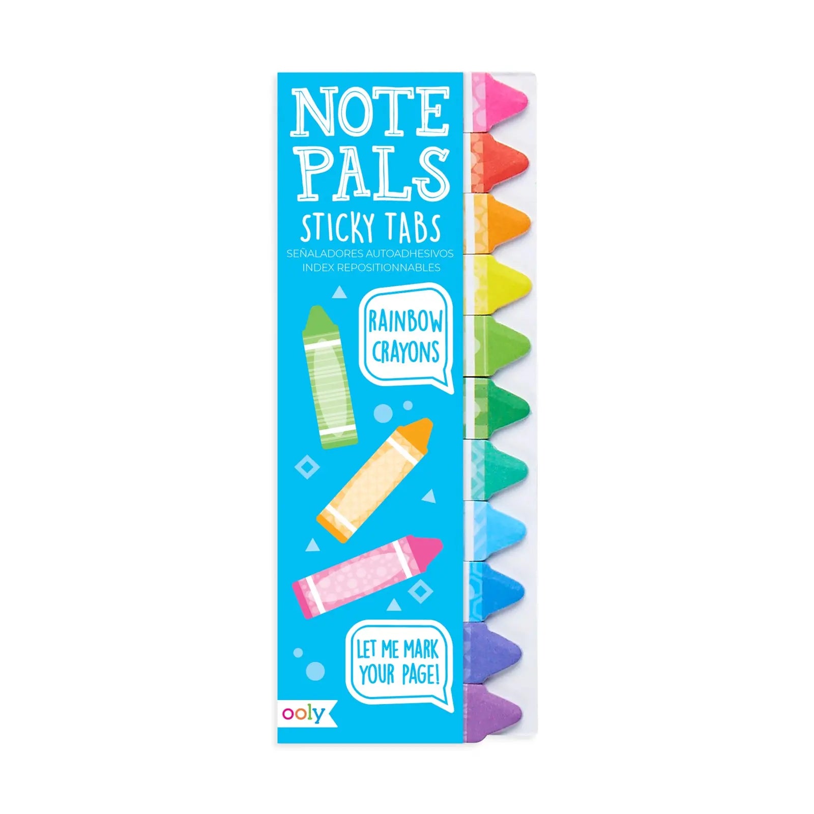 Note Pals Sticky Tabs – Rainbow Crayons OOLY