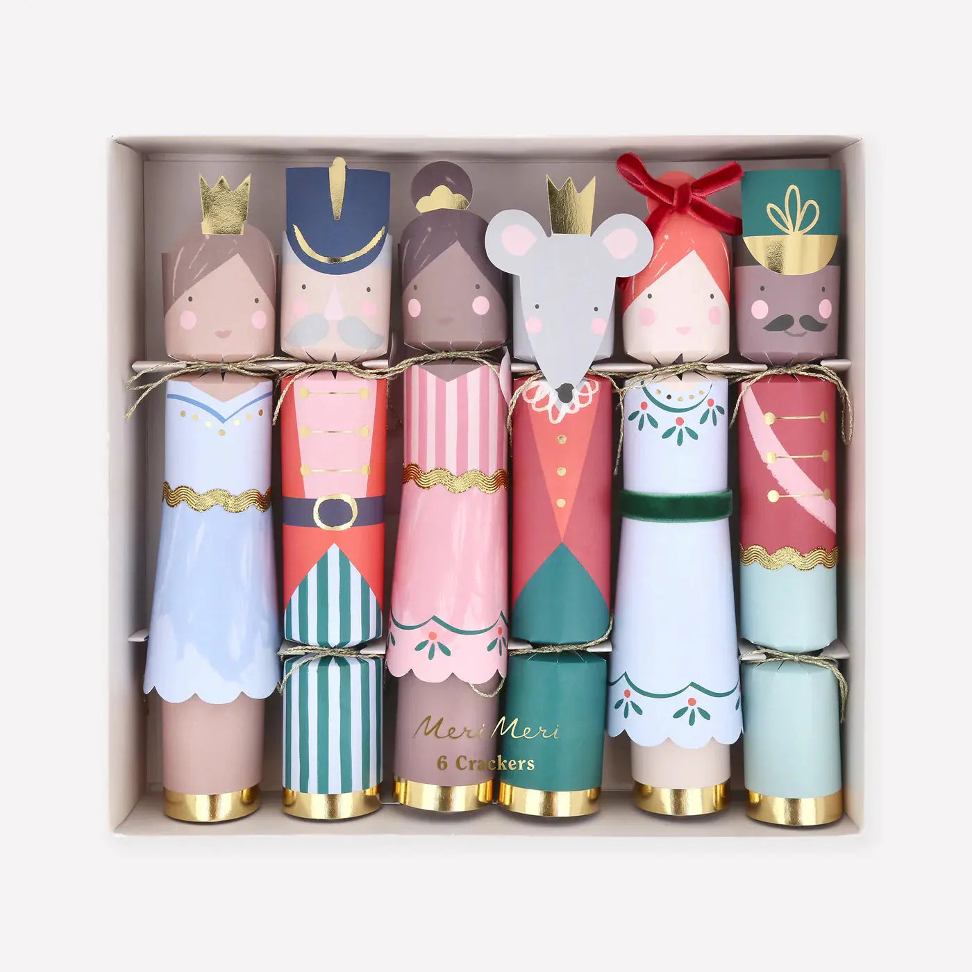 Nutcracker Ballet No-Snap Crackers (x 6) Meri Meri