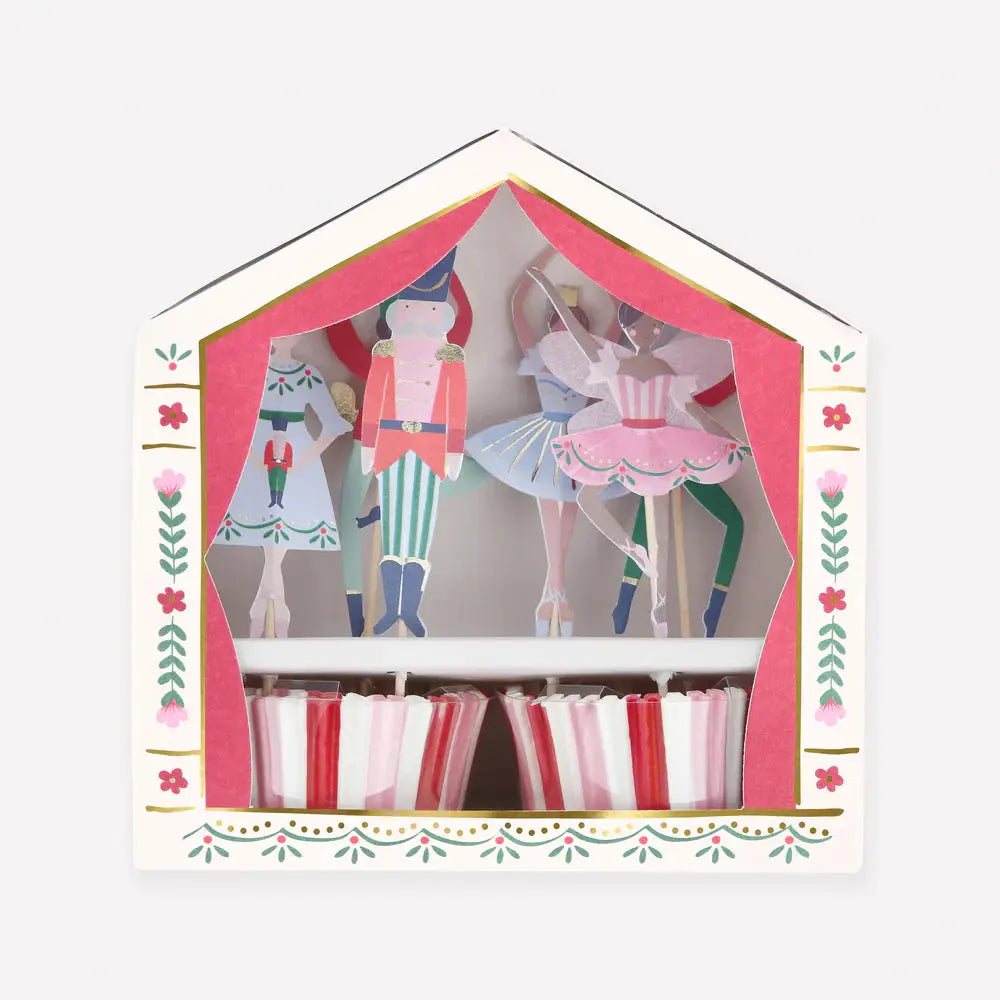 Nutcracker ballet cupcake kit Meri Meri