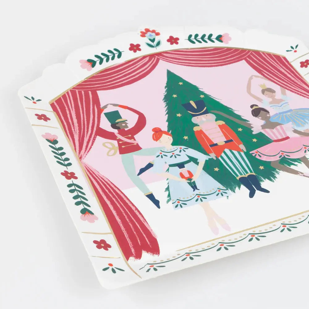 Nutcracker ballet stage plates Meri Meri