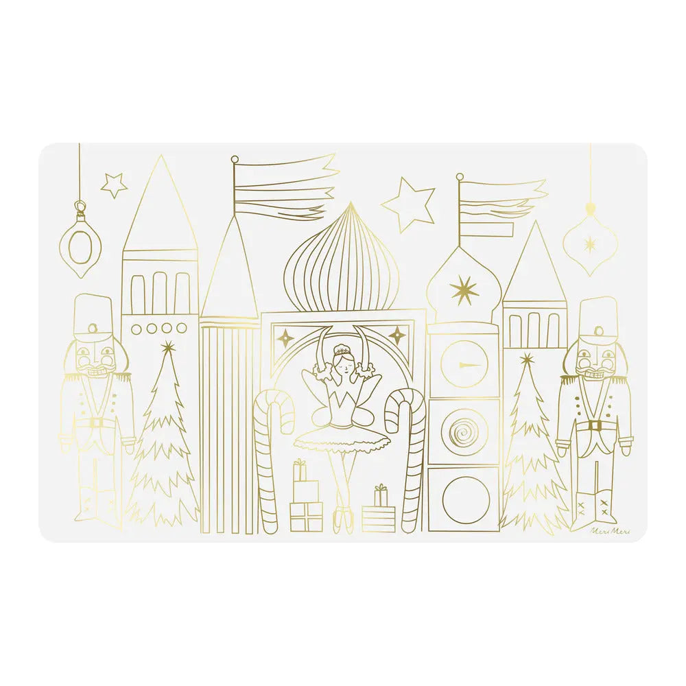 Nutcracker coloring placemats Meri Meri
