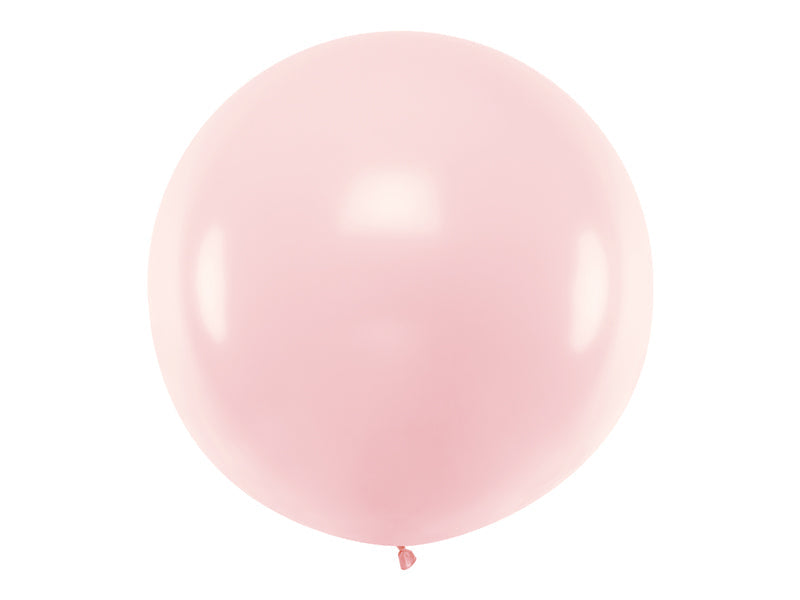 Round Ballon 1m, Pastel Pale Pink (OLBO-081B)