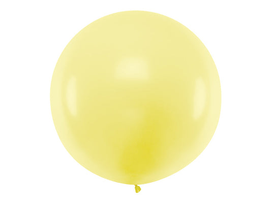 Round Balloon 1m, Pastel Light Yellow (OLBO-084J)
