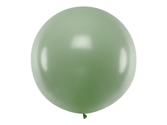 Round balloon 1 m, Pastel Rosemary Green (OLBO-098)