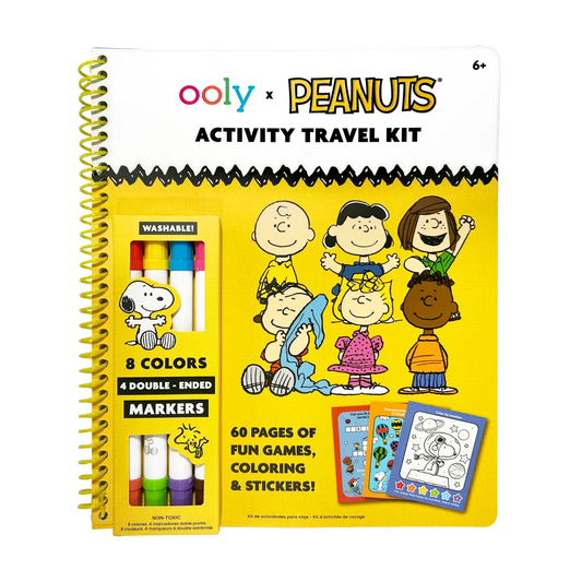 OOLY x Peanuts: Snoopy Activity Travel Kit with Double Ended Markers OOLY