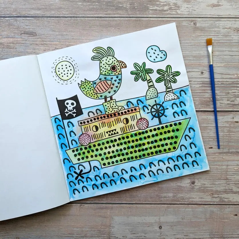 Ocean Magic Painting Activity Book Robert Frederick Ltd